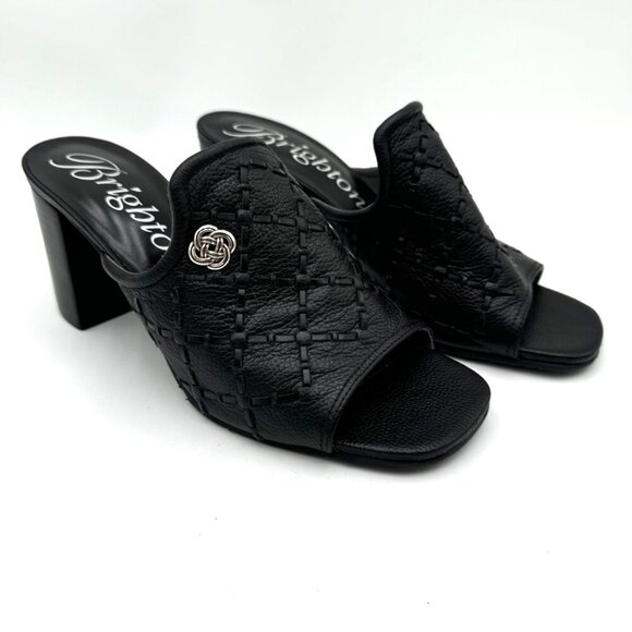 Brighton Riley Laced Heel Slides woman’s size 8.5 Black - Picture 1 of 13